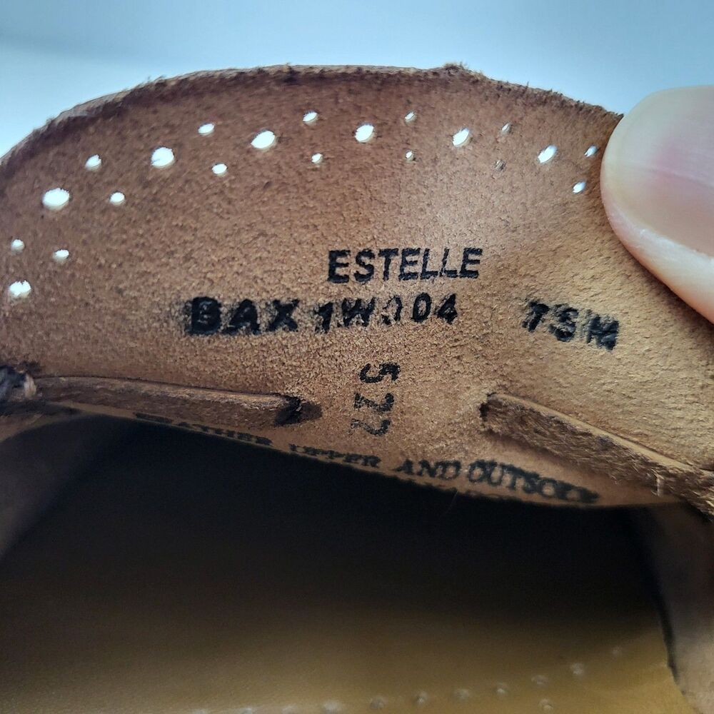 GH BASS & CO Weejuns Estelle Loafers Womens 7.5 Brown Leather Tassle Preppy - Picture 9 of 11